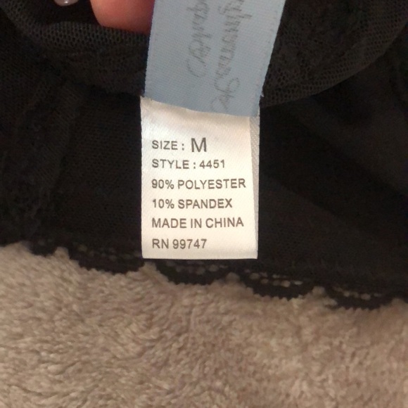 Corset black top with zipper good condition fits small medium - Picture 9 of 9